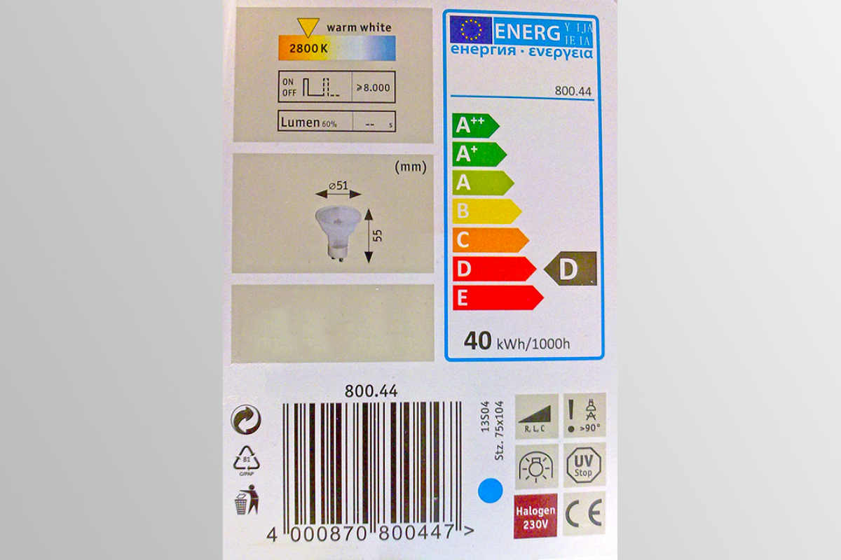 Energieeffizienz: Produktionsverbot für bestimmte Halogenlampen