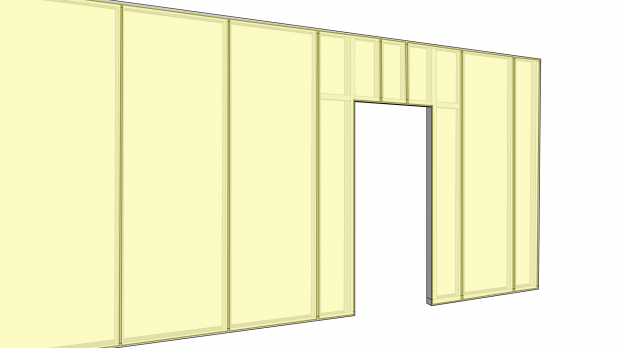 Vertikale Beplankung - Beispiel 1