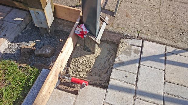 Fertiges Punktfundament