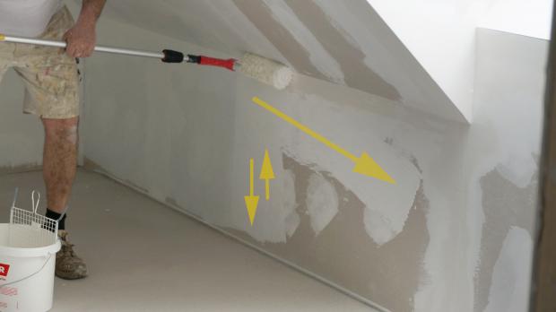 Farbauftrag bei kleinen Flächen
