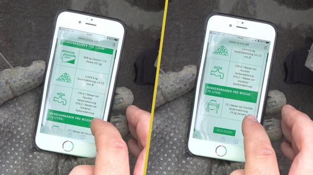 Materialbedarf mit App ermitteln
