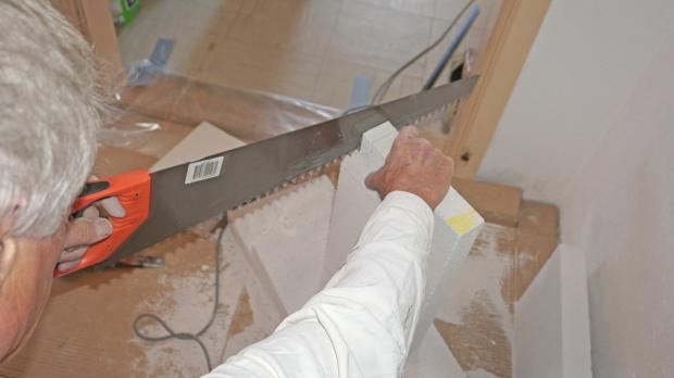 Aussparung vornehmen nach Melonenprinzip