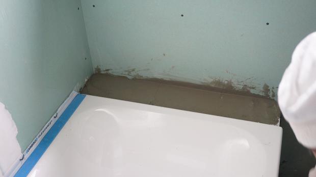 Dünne Mörtelschicht beschließt das Projekt