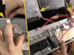 Kabel von der Bedienblende abstecken
