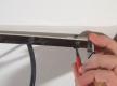 Montageplatte der Lampe fixieren