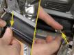 Türdichtung mit Halteclips sichern