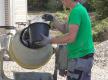 Mischmaschine sofort wieder mit Wasser befüllen