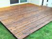 Fertig geölte Holzterrasse