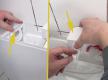 Drückerplatte und Verstrebung einsetzen