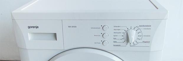 Bedientafel der Waschmaschine