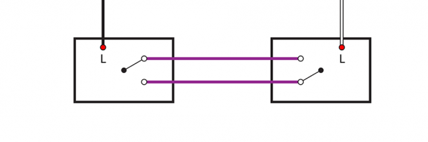 Wechselschaltung Zwei Lampen Zwei Schaltern - Wiring Diagram