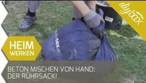 Embedded thumbnail for Beton mischen von Hand: Der Rührsack in Aktion