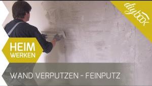 Embedded thumbnail for Wand verputzen: Feinputz auftragen