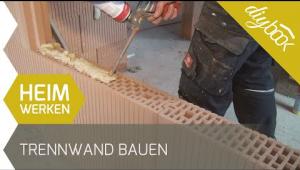 Embedded thumbnail for Trennwand bauen: Das Mauern ohne Mörtel